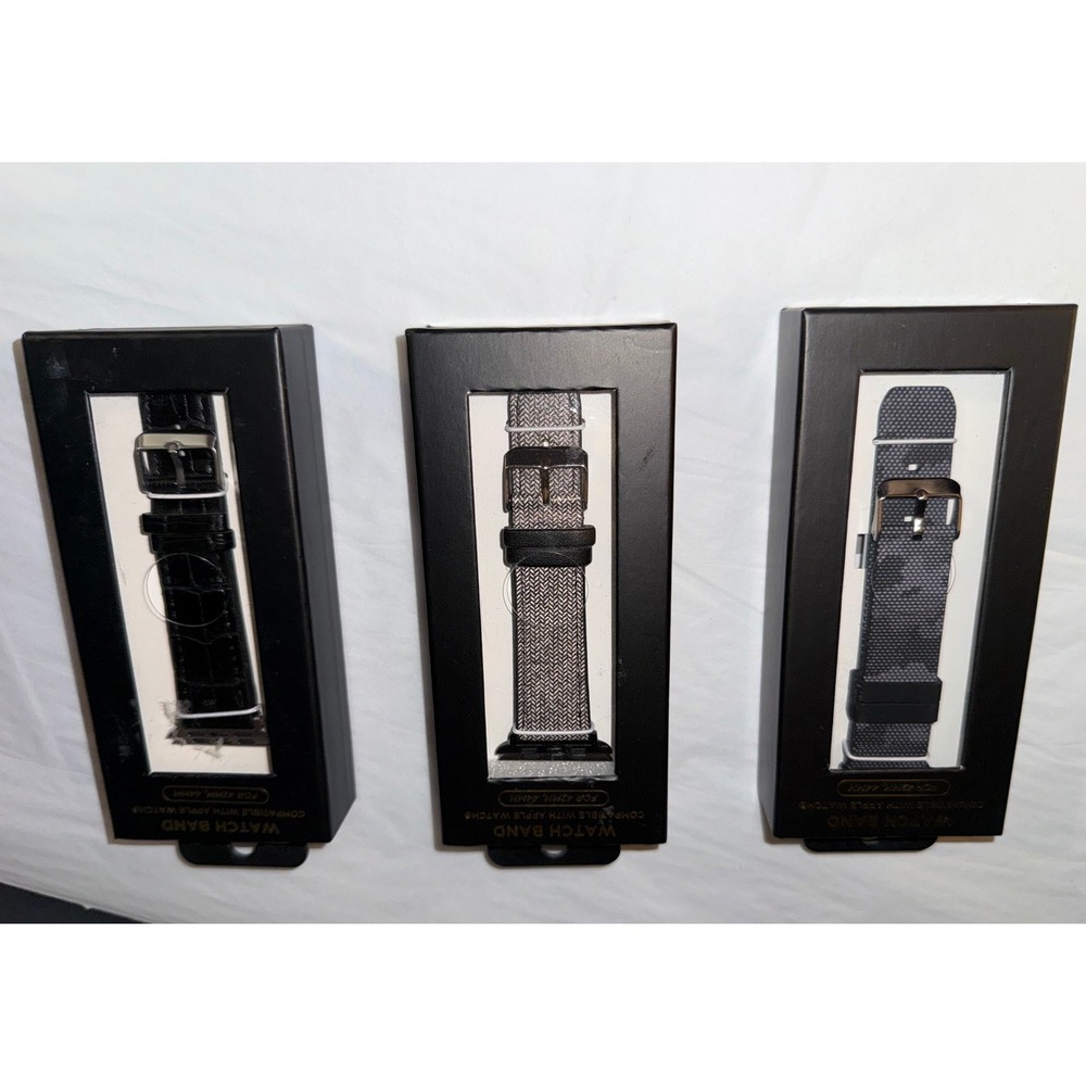 Unbranded Watch Band Bundle Mens 42mm 44mm Multicolor Apple Watch Compatible